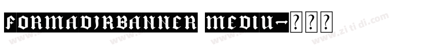 FormaDJRBanner Mediu字体转换